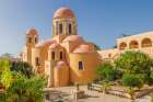 Greece, Crete, Akrotiri. Agia Triada (Holy Trinity) Monastery. Art Print